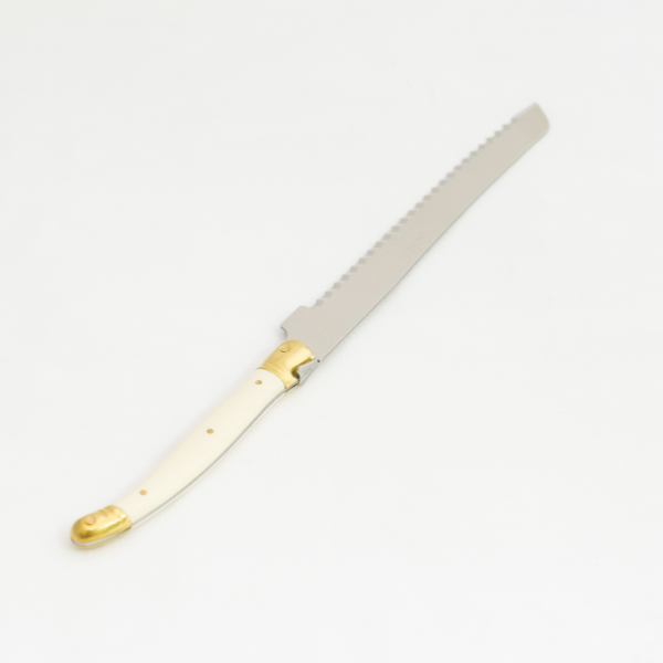 Jean Dubost Bread Knife in Wood Box Ivory - Gabrielle's Biloxi