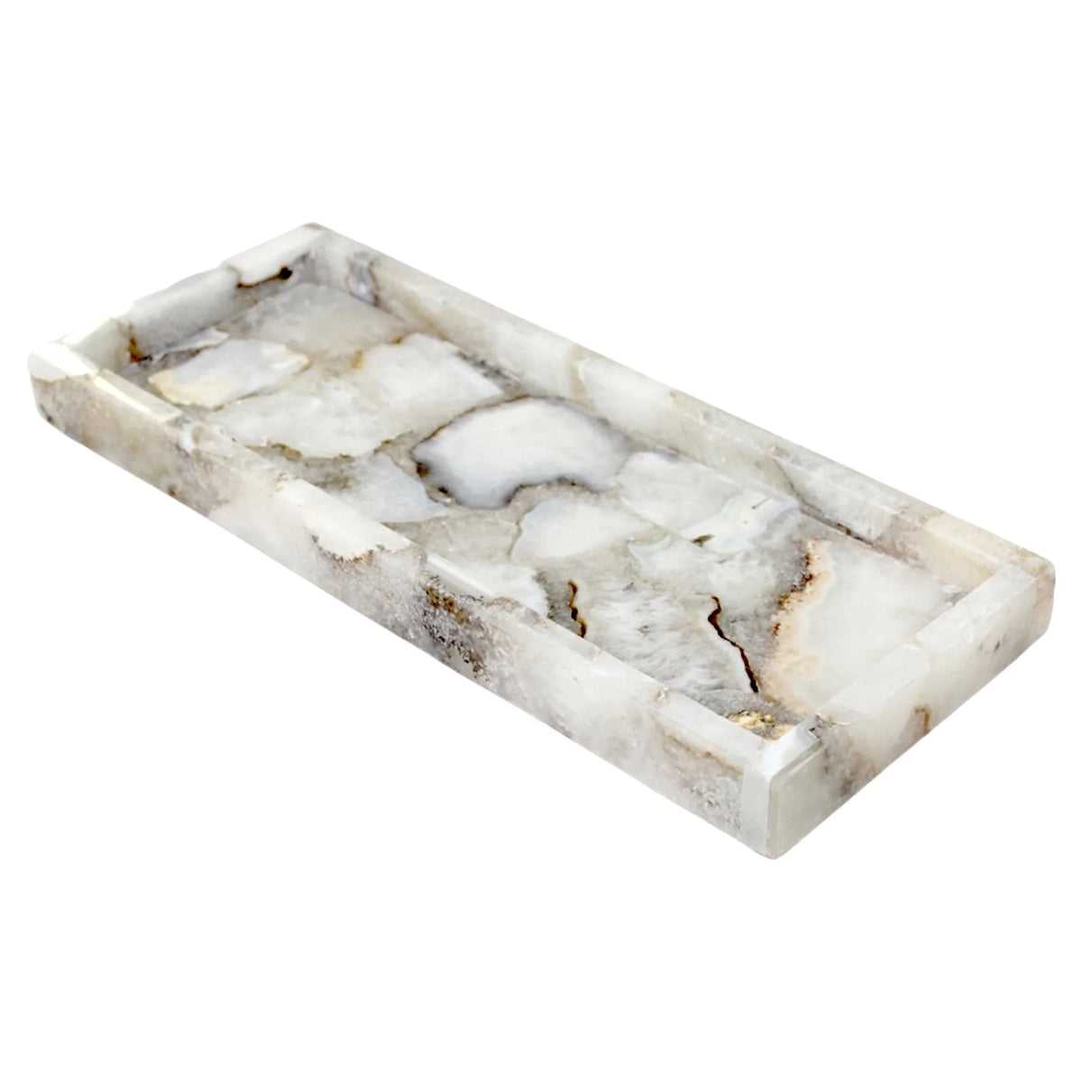 X-Large White Agate Tank Tray-ST - Gabrielle's Biloxi