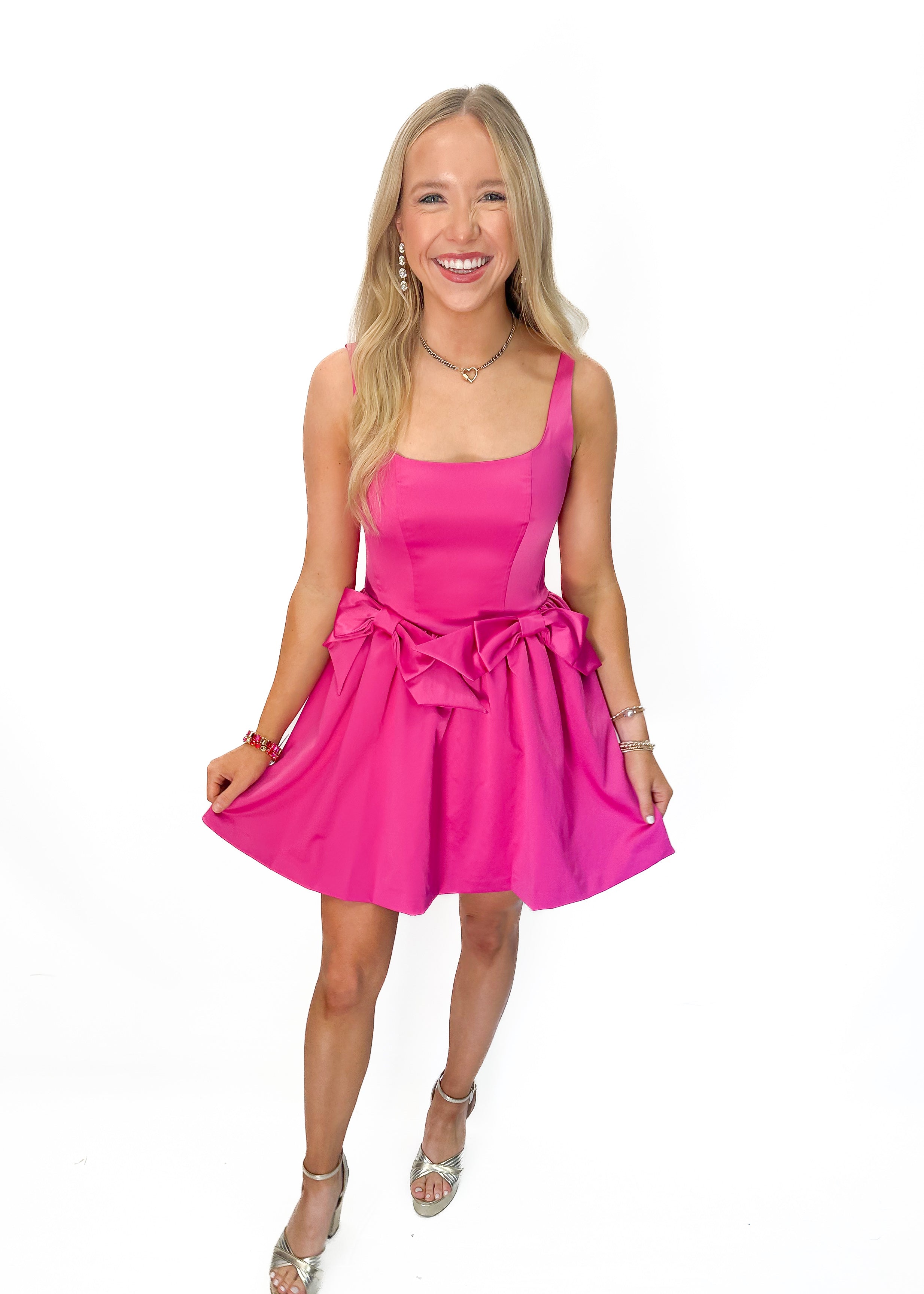 Love Shack Fancy Bayer Dress - Fuchsia - Gabrielle's Biloxi