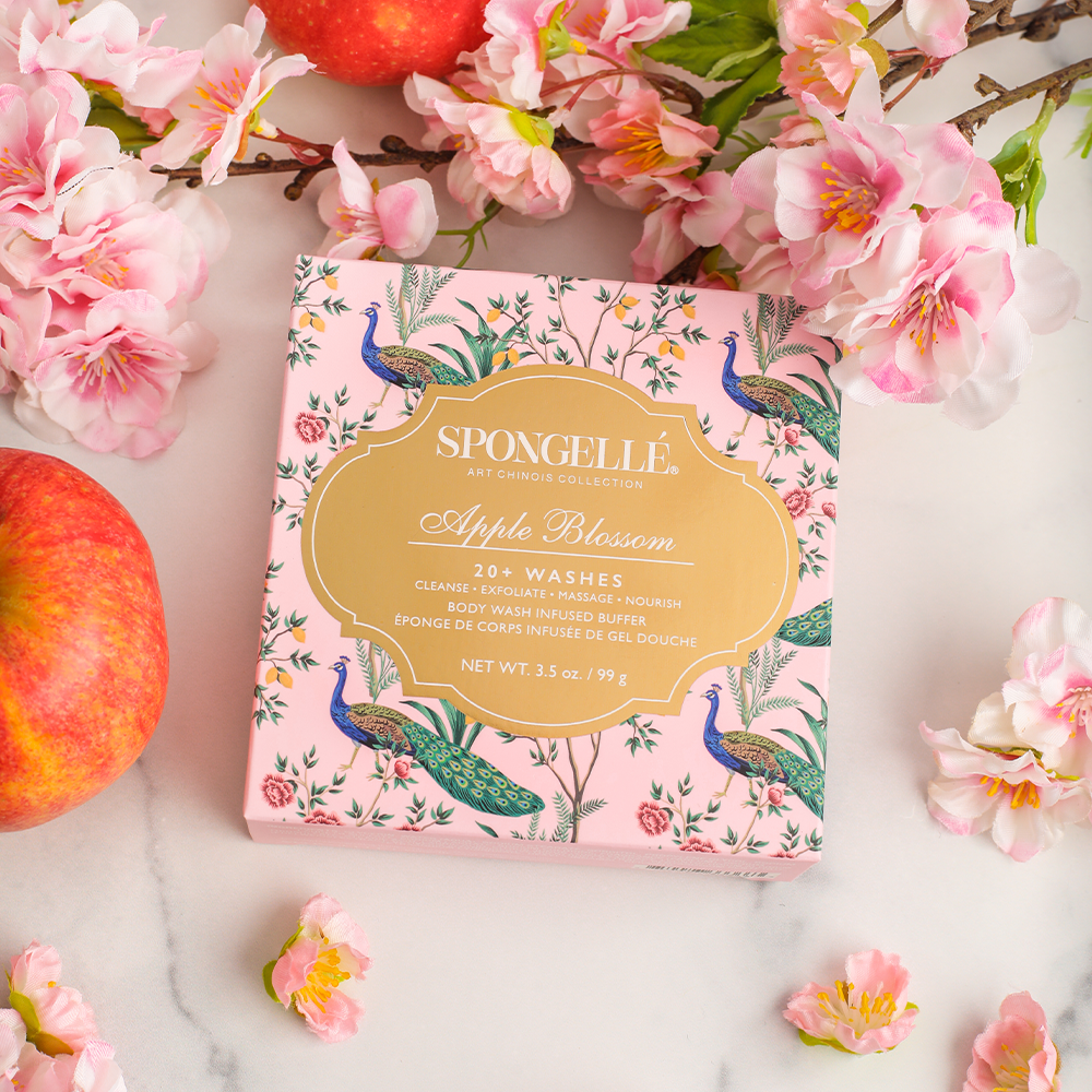 Spongellé Apple Blossom Art Chinois Body Buffer - Gabrielle's Biloxi