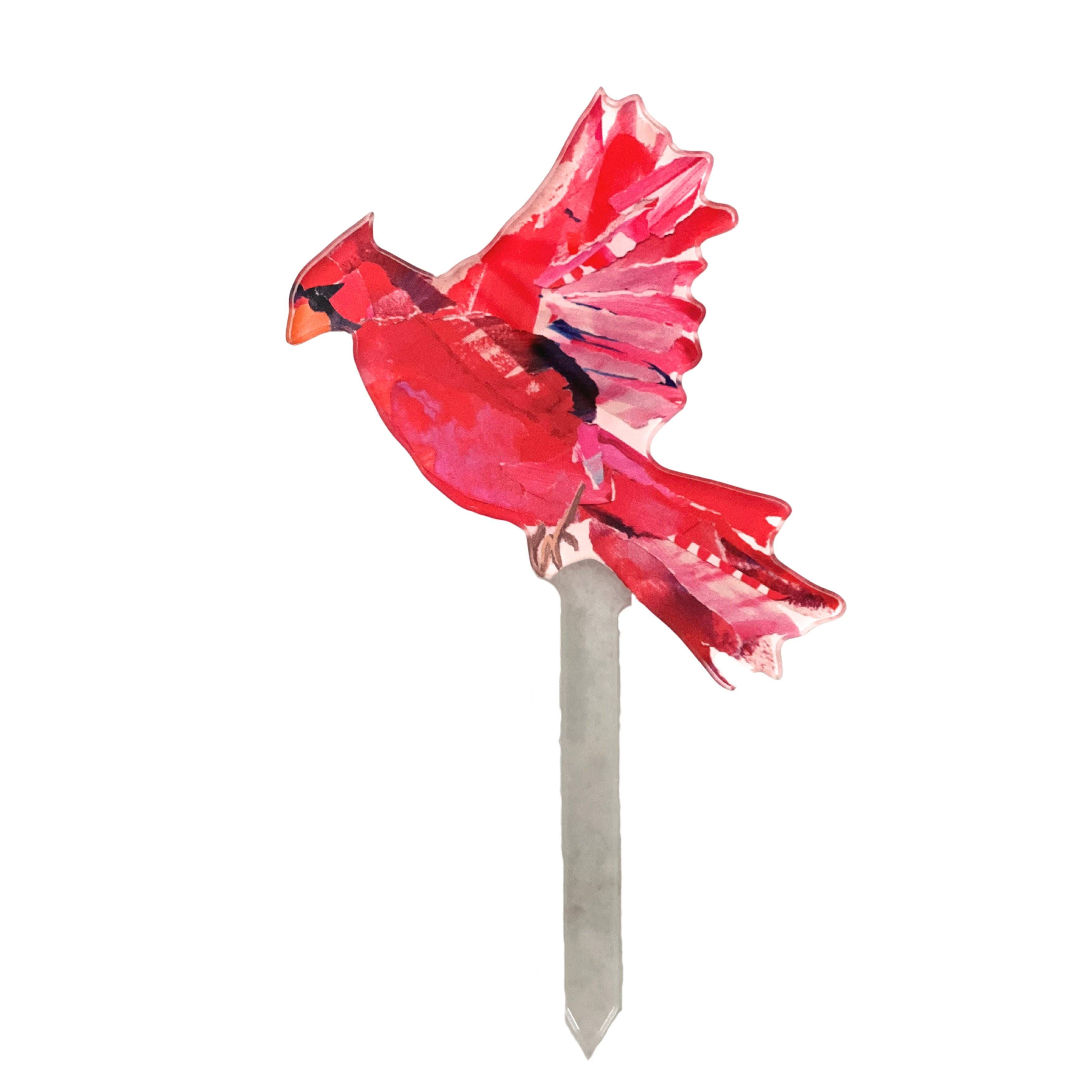 Cardinal in Flight Plant Stick - Gabrielle's Biloxi
