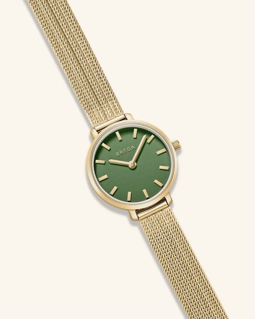 BREDA 'Beverly Mesh' Gold Metal Watch - Gabrielle's Biloxi