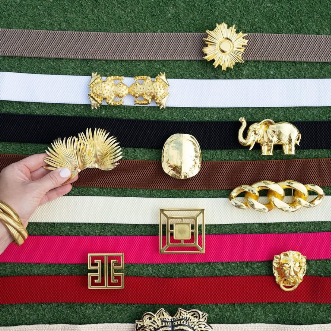 Garland Bags Belt Buckle - Square Greek Key - Gabrielle's Biloxi