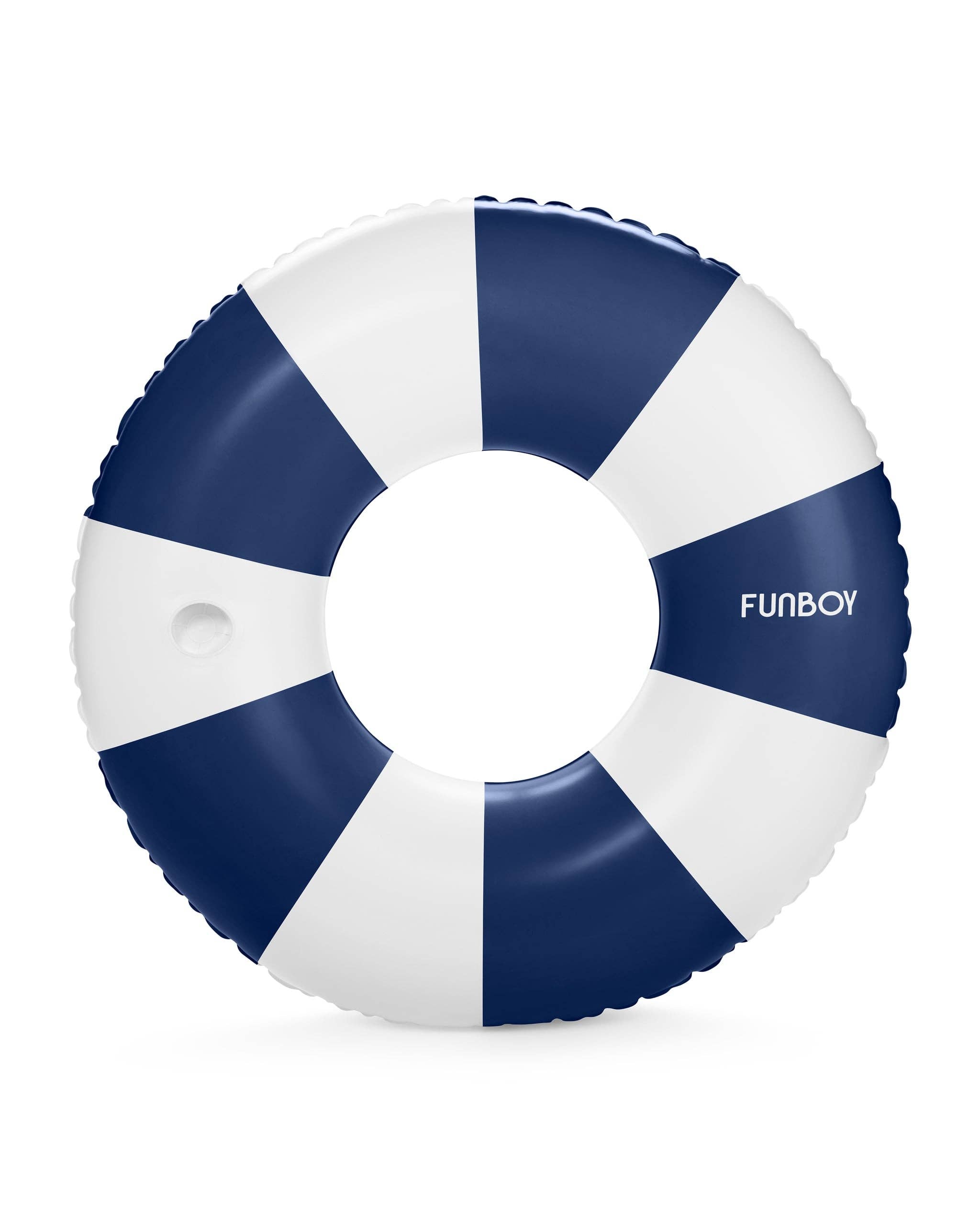 Navy Vintage Stripe Tube Float - Gabrielle's Biloxi