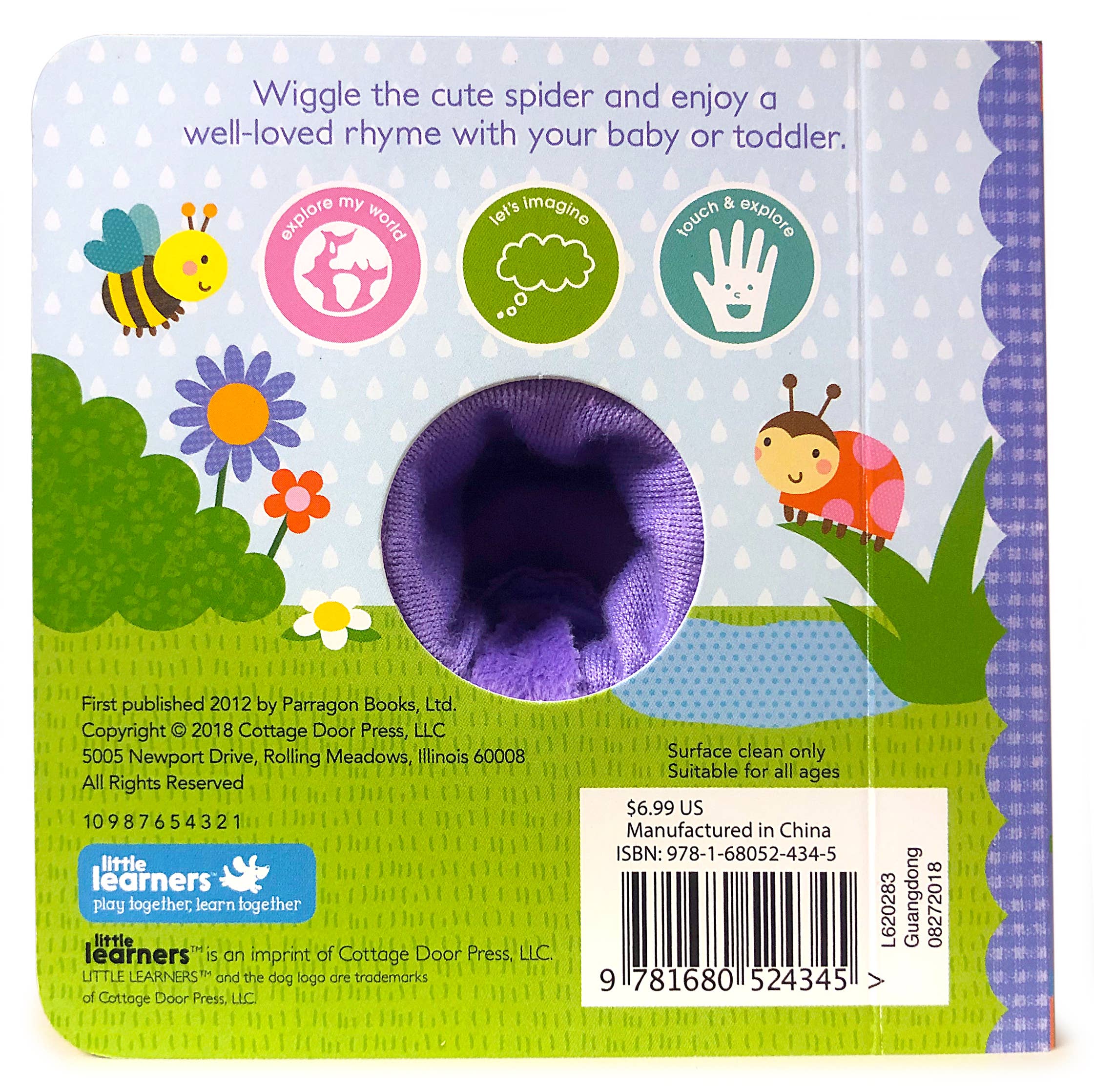 Itsy Bitsy Spider Nursery Rhyme Finger Puppet Board Book - Gabrielle's Biloxi