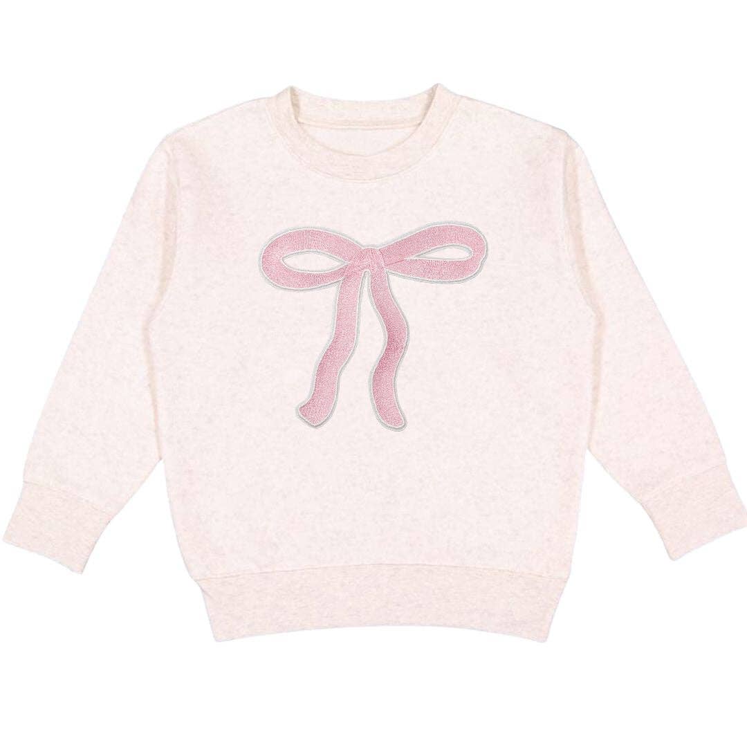 Kids Coquette Bow Patch Sweatshirt - Gabrielle's Biloxi