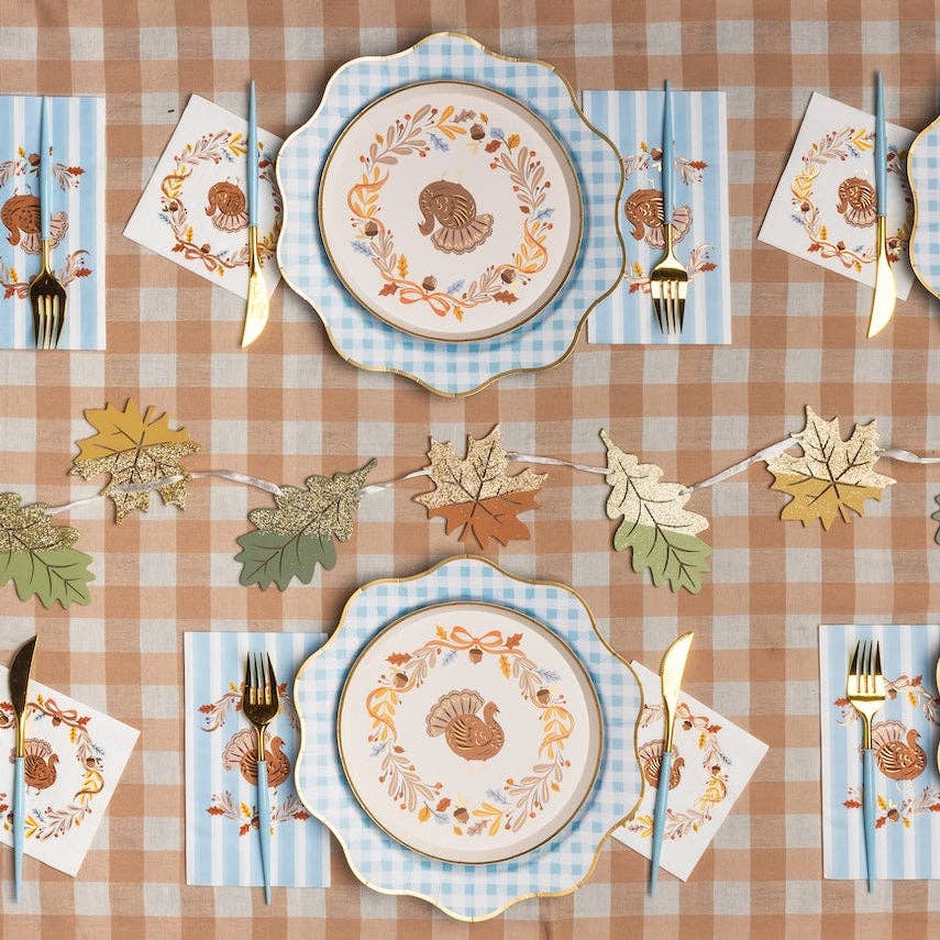 Fall Foliage Turkey Cocktail Napkins (Set of 20) - Gabrielle's Biloxi