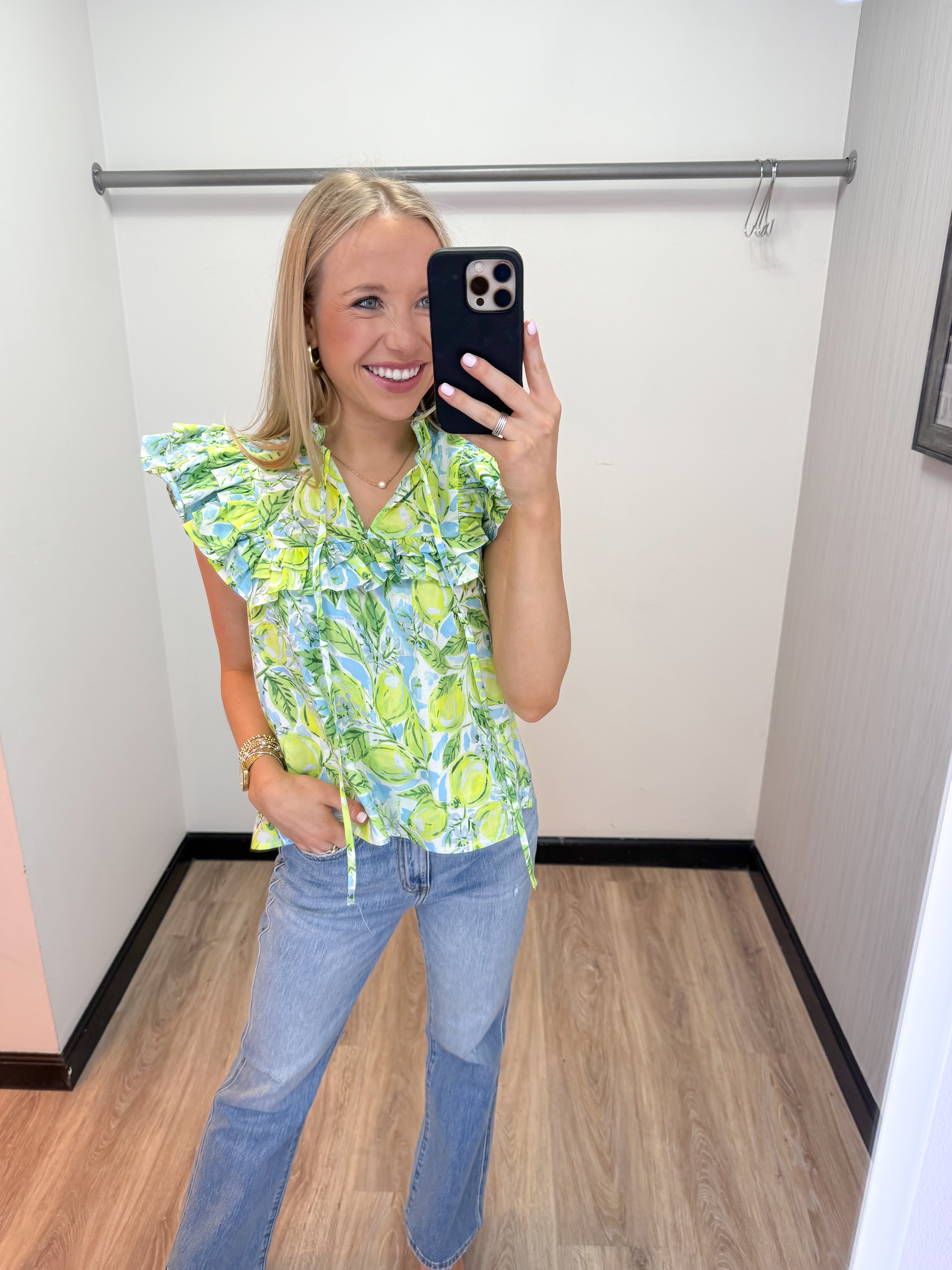 Printed Splash Top - Citrus - Gabrielle's Biloxi