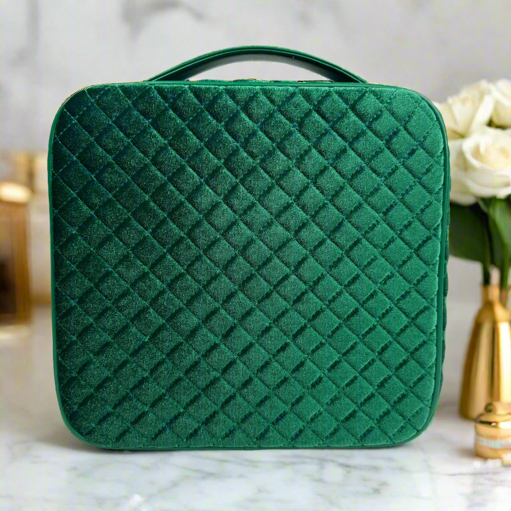 PurseN Mini Diva Makeup Case - Emerald Velvet - Gabrielle's Biloxi