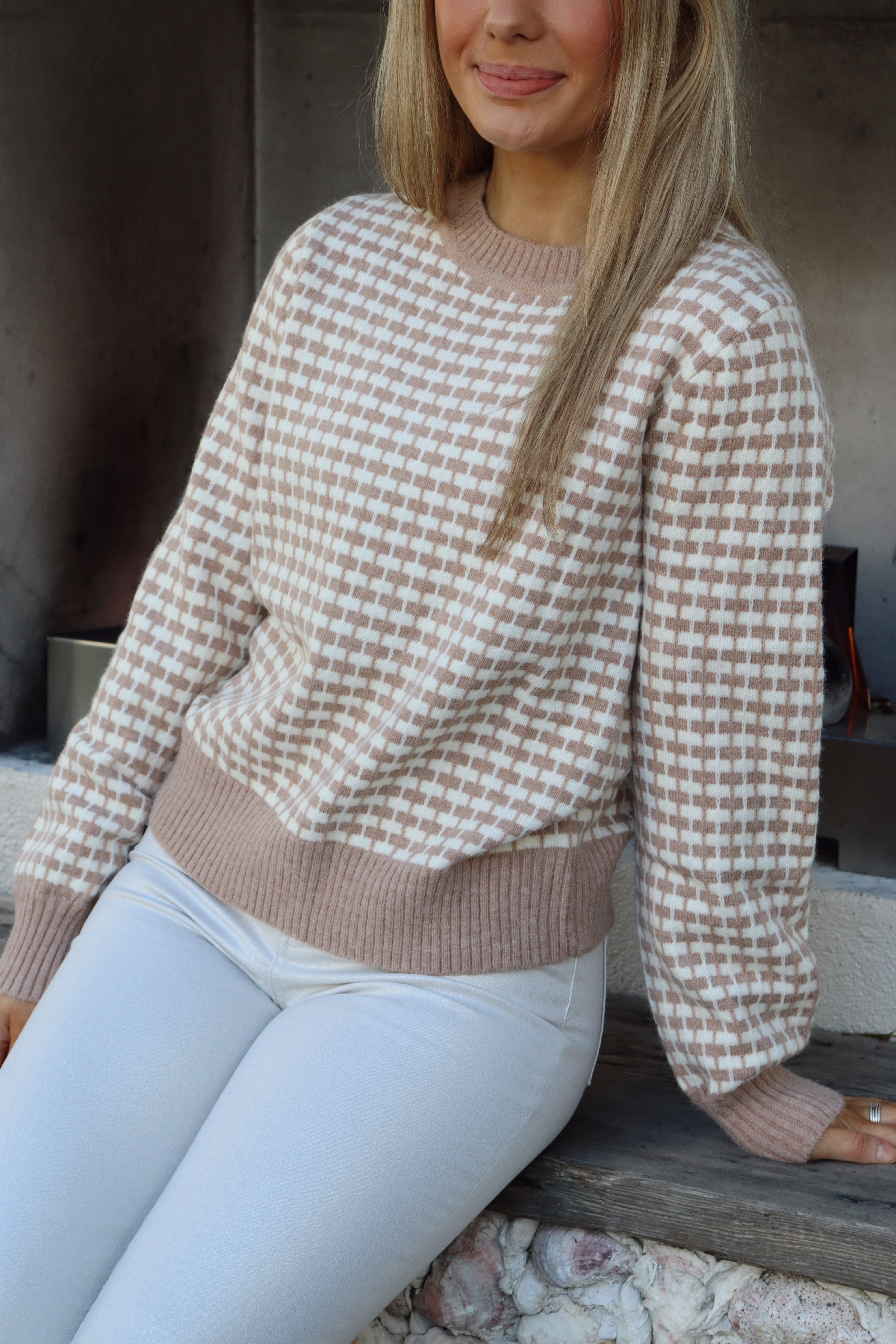 Deluc Cody Sweater - Beige Melange - Gabrielle's Biloxi