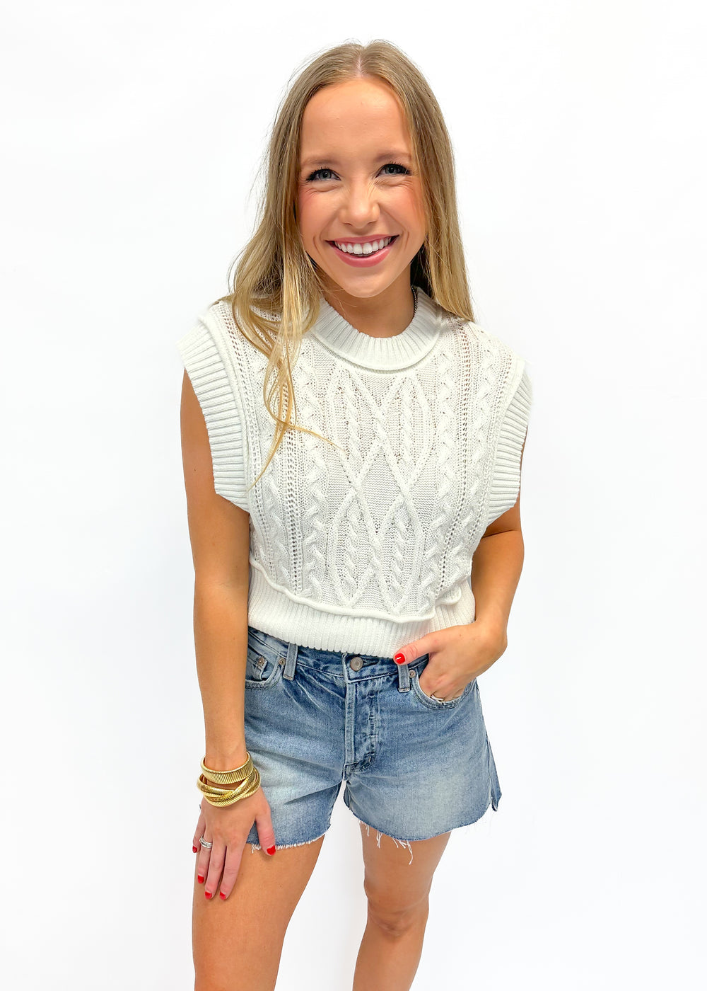 LBLOX Summer Sweater - White - Gabrielle's Biloxi