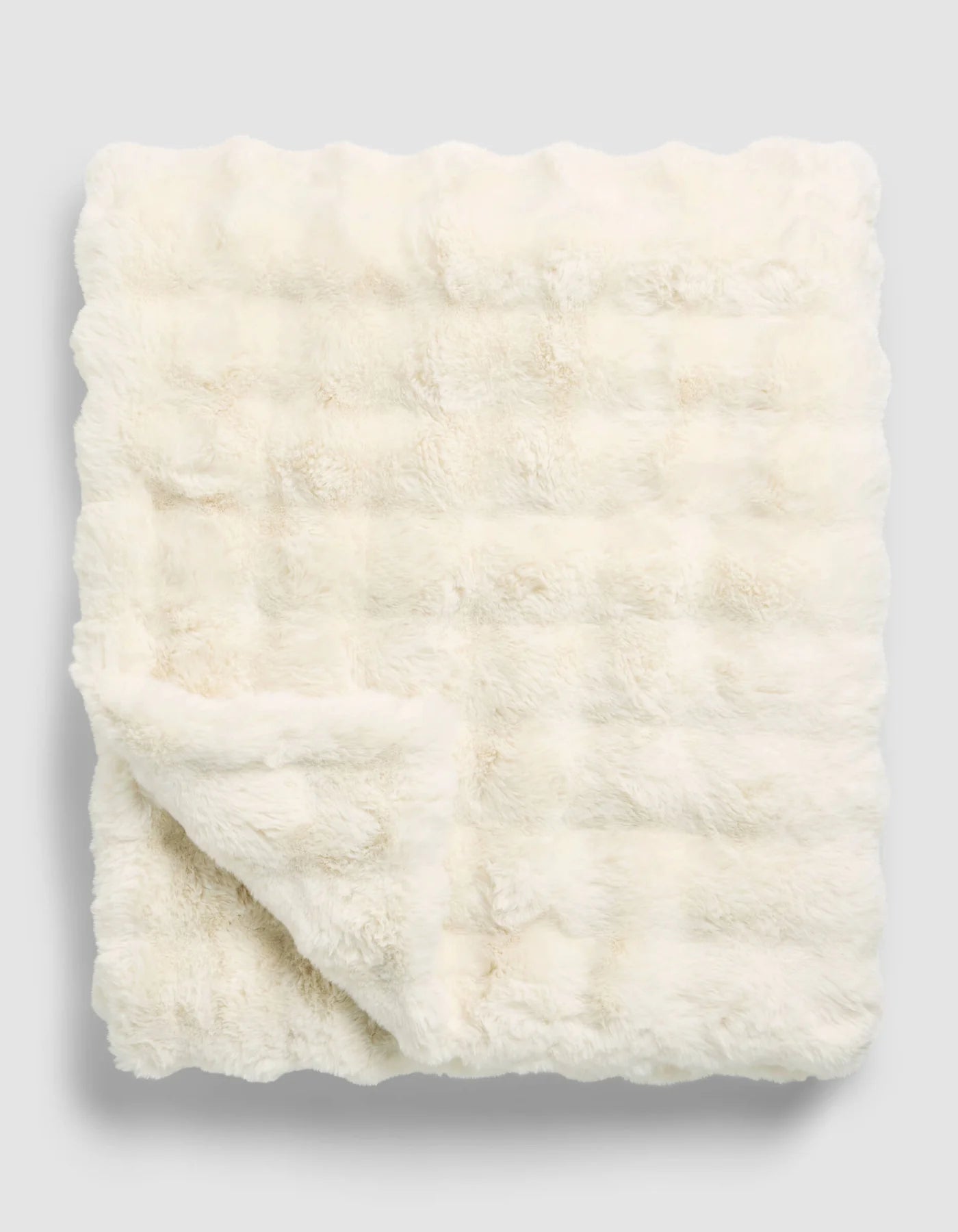 Cozy Earth Bubble Cuddle Blanket - Creme