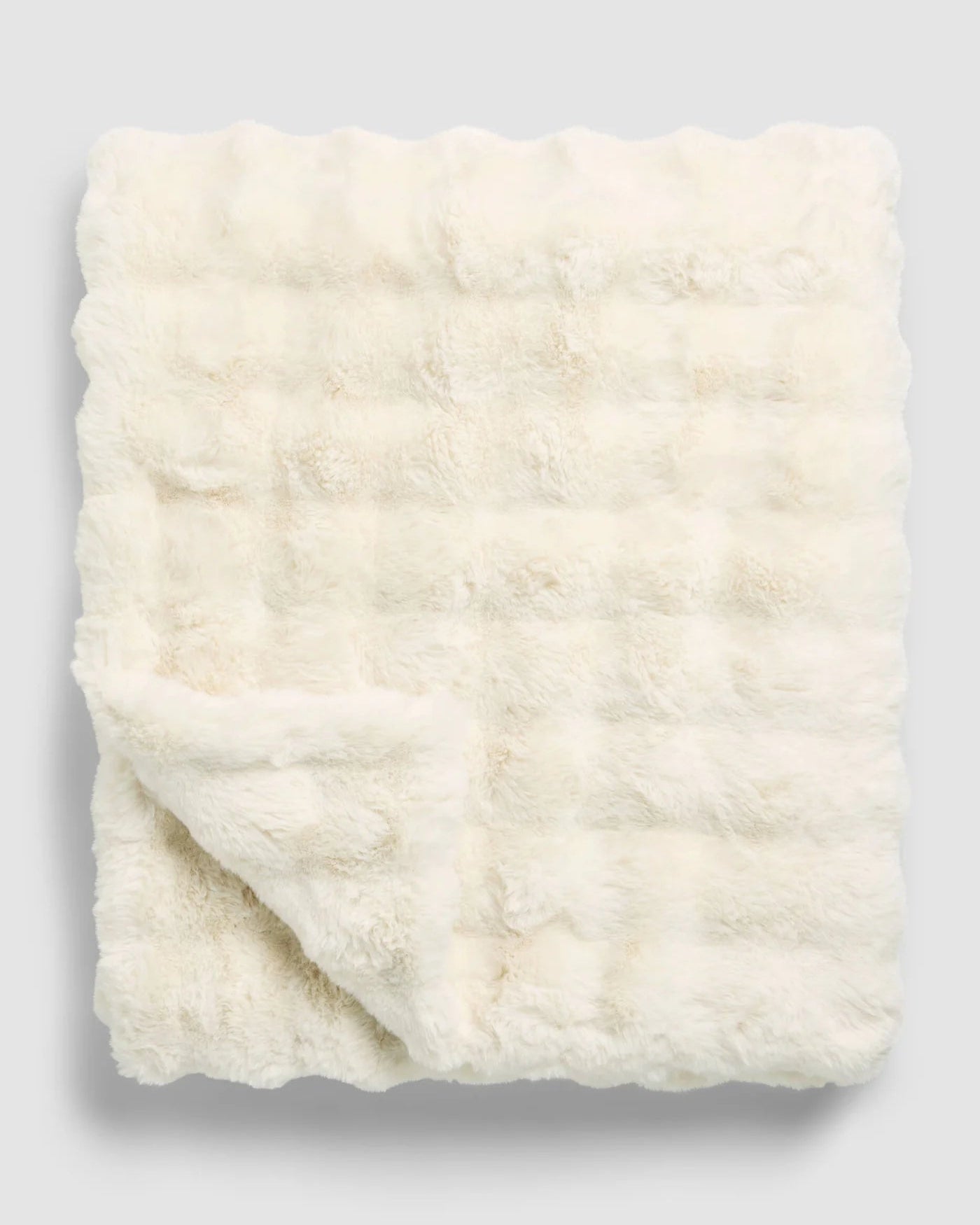 Cozy Earth Bubble Cuddle Blanket - Creme