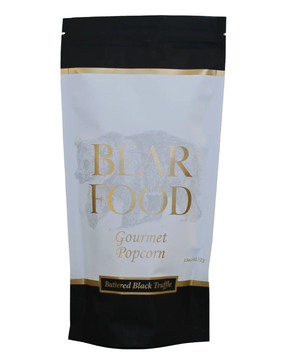 Bear Food Large Buttered Black Truffle Gourmet Popcorn 1.5oz