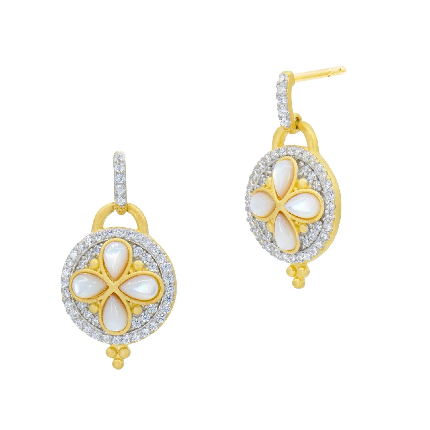 Freida Rothman Brooklyn In Bloom Drop Earrings - Gold & Silver