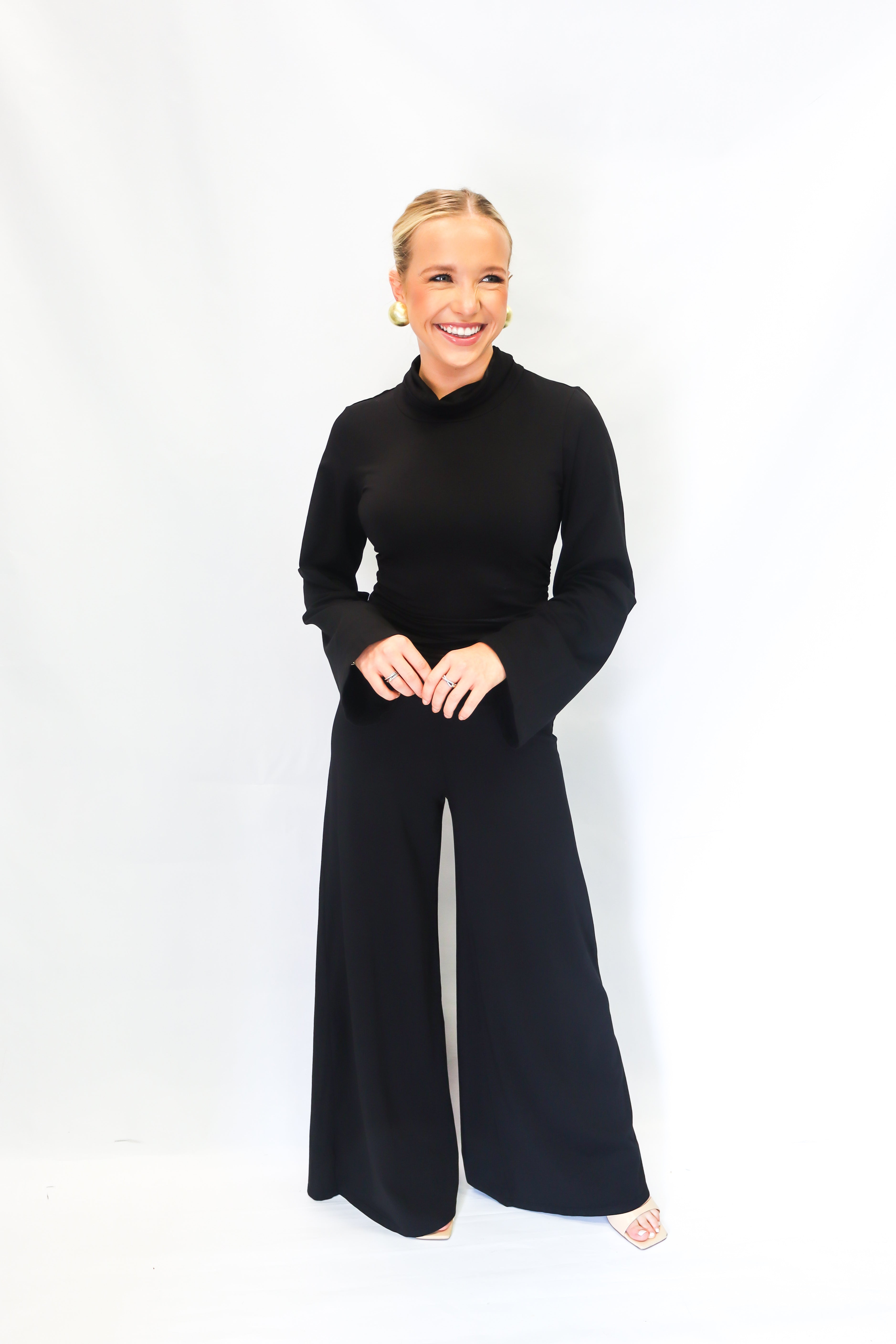 Bobi Wide Leg Pant - Black - Gabrielle's Biloxi