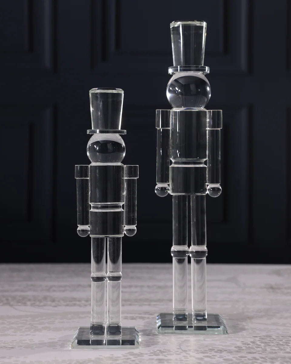 Glass Décor Nutcracker, 16"