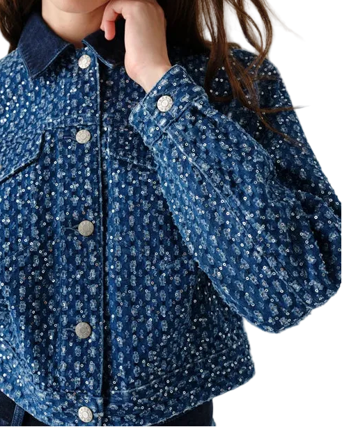 Daze Del Mar Cropped Trucker Jacket - Prism