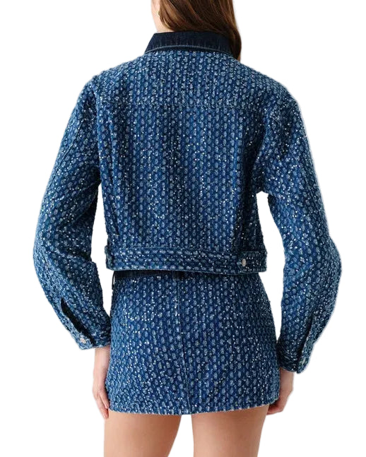 Daze Del Mar Cropped Trucker Jacket - Prism