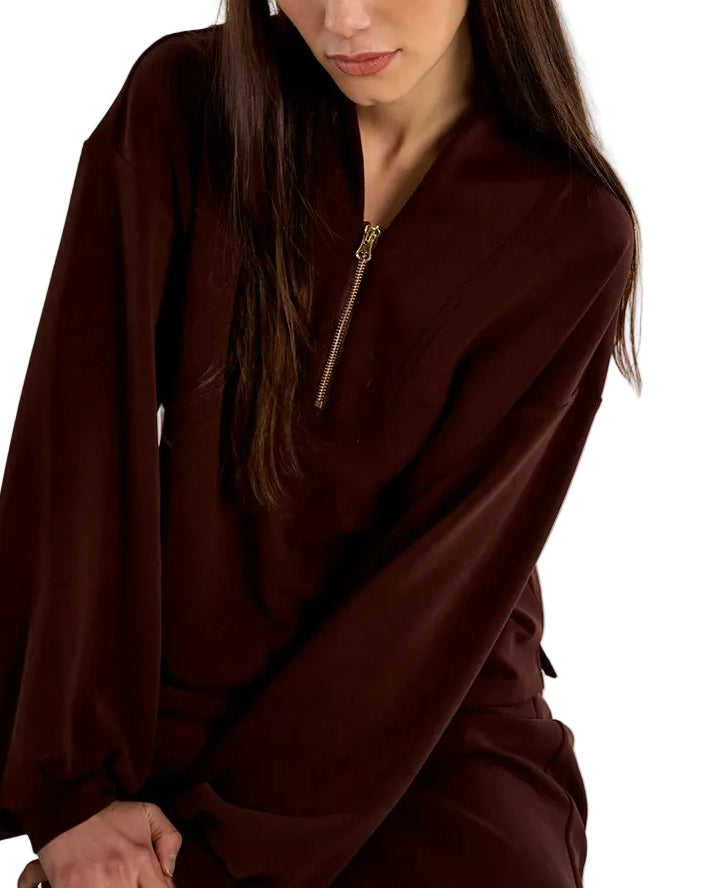Edie Knit Sweater - Chocolate