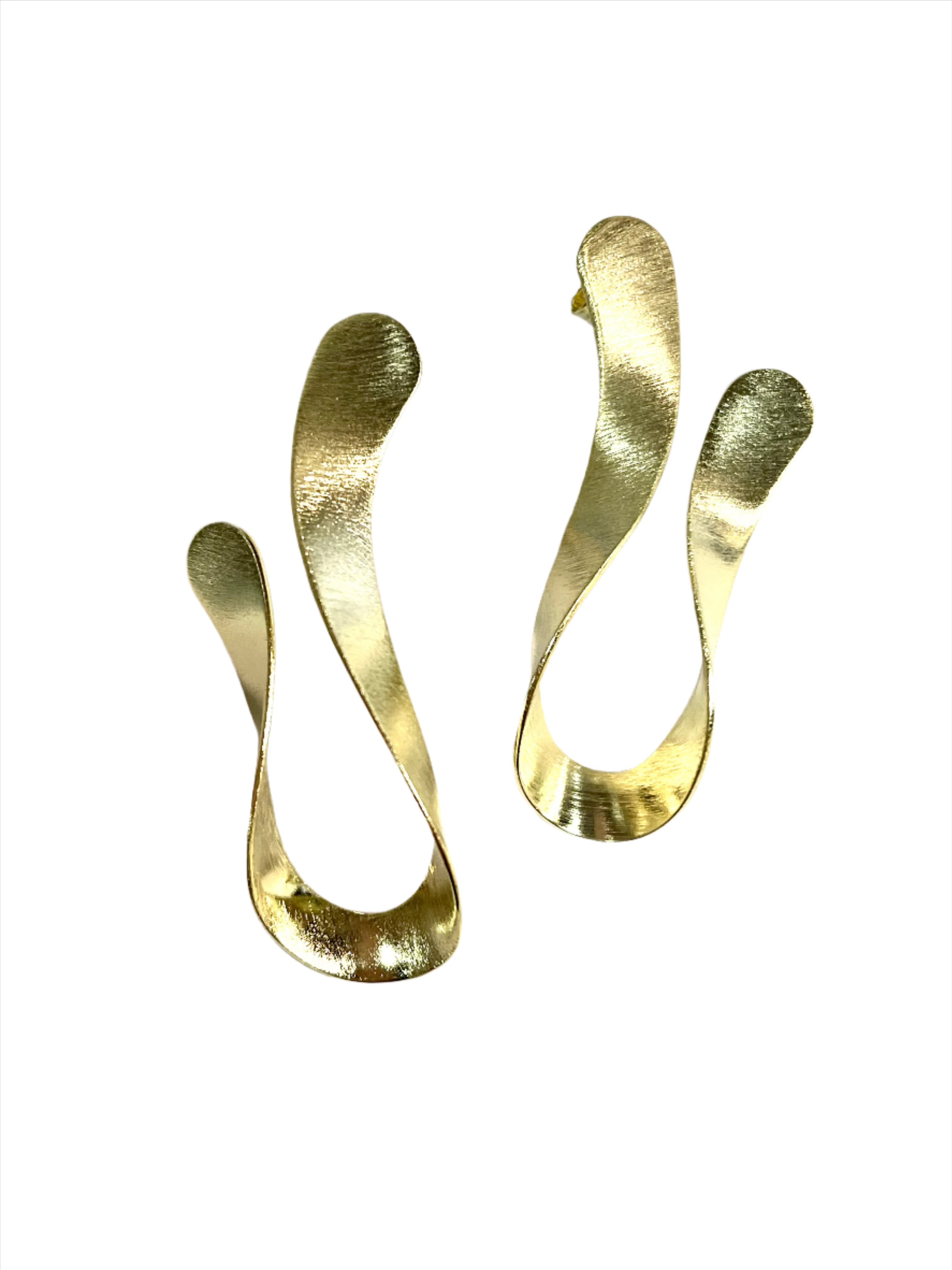 Sheila Fajl Yoo-hoo Studs - Brushed Gold - Gabrielle's Biloxi