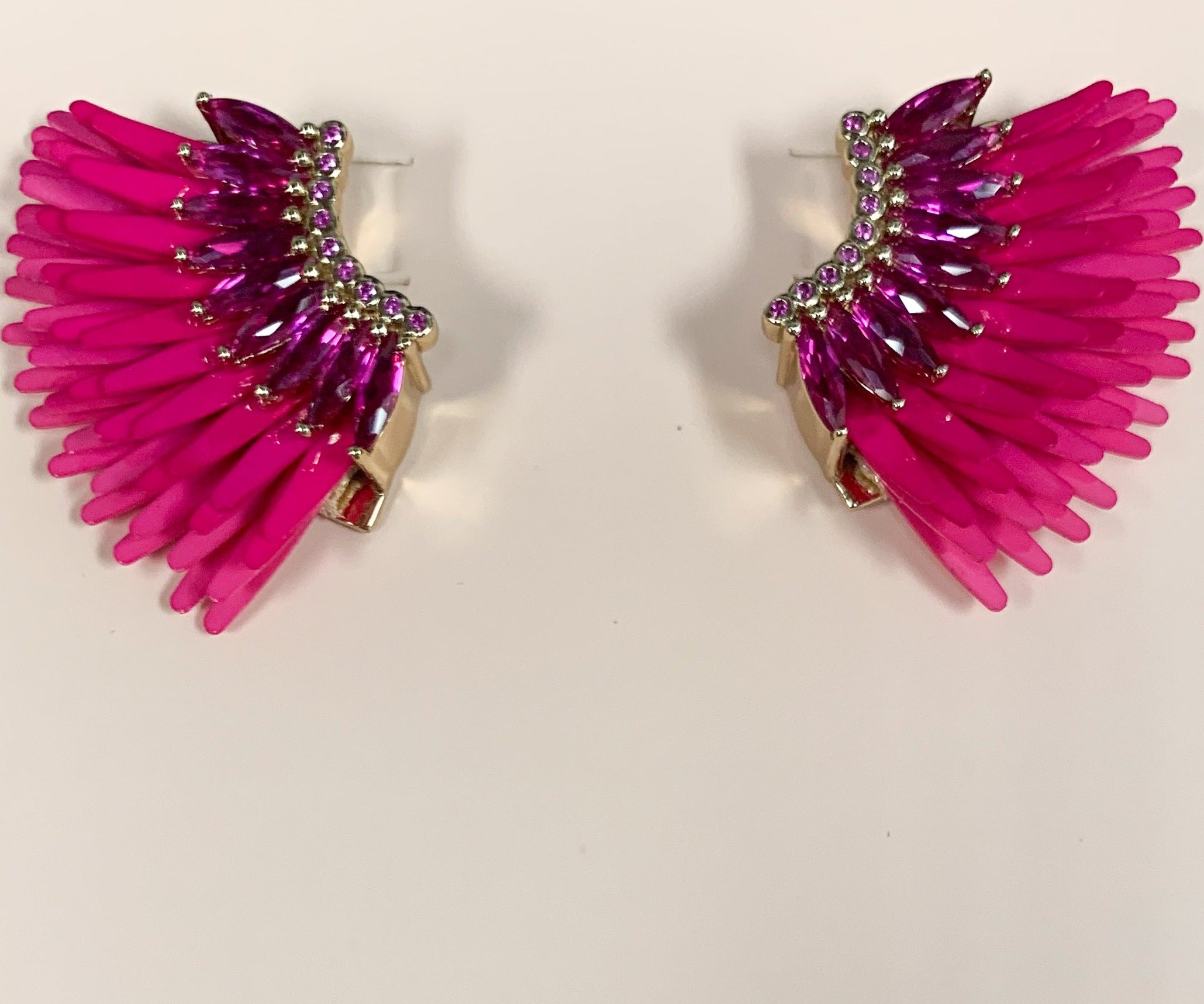 Mignonne Gavigan Lux Mini Madeline Earrings - Raspberry - Gabrielle's Biloxi