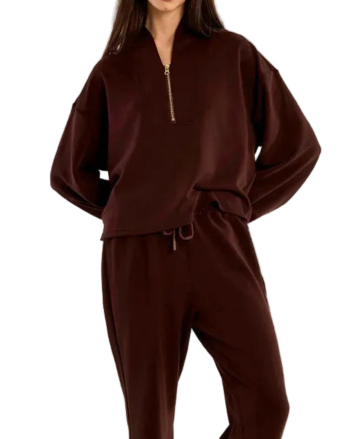 Edie Knit Sweater - Chocolate