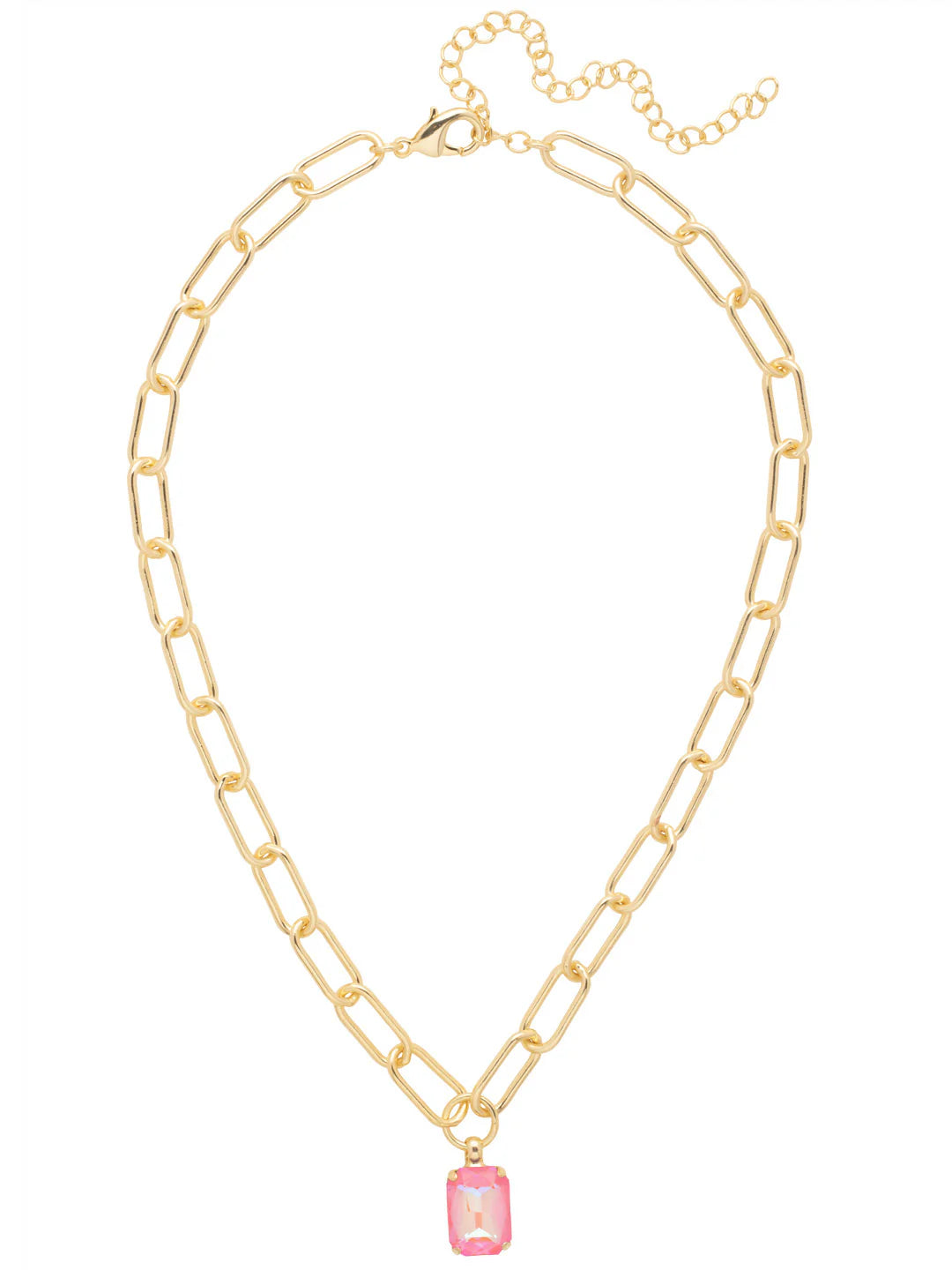 Sorrelli Nia Emerald Pendant Necklace - Light Rose - Gabrielle's Biloxi