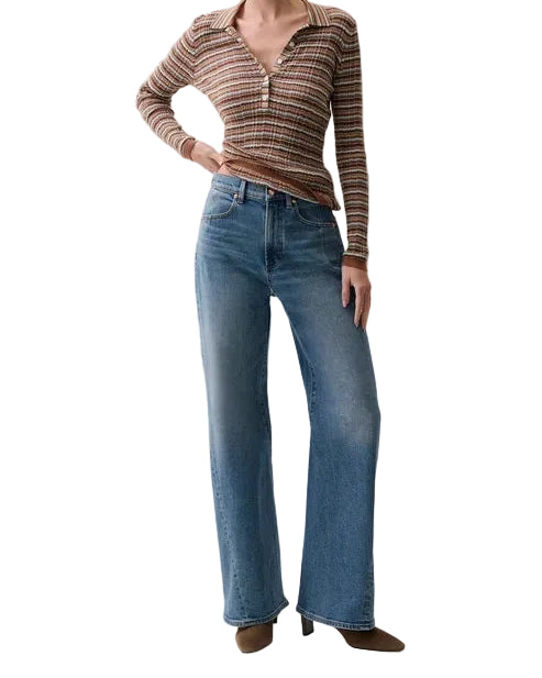 Pistola Kyra High Rise Bowed Wide Leg - Eureka