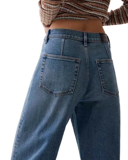 Pistola Kyra High Rise Bowed Wide Leg - Eureka