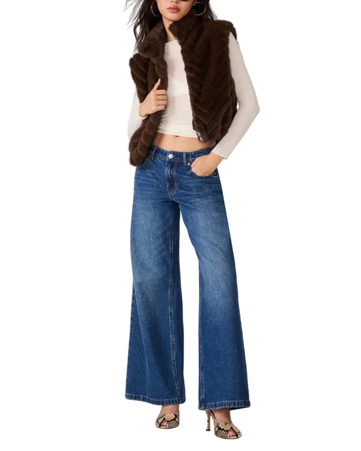 Steve Madden Luxie Vest - Dark Espresso
