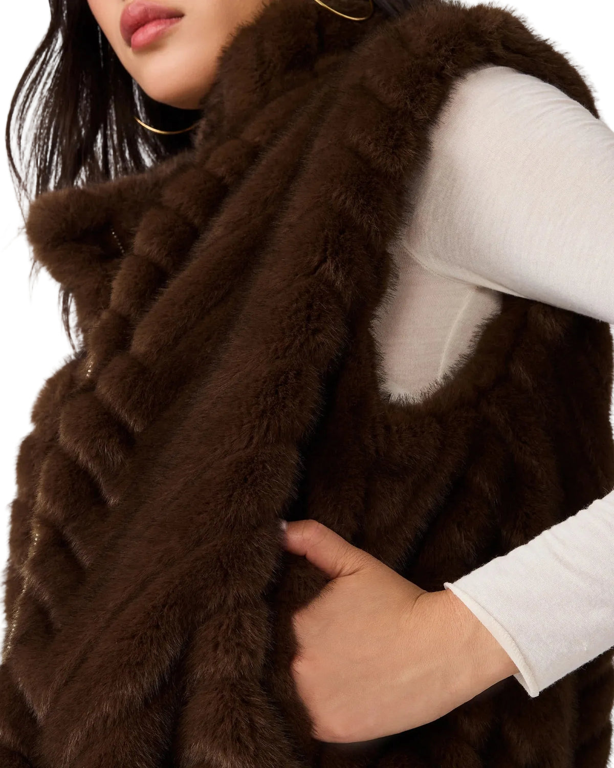Steve Madden Luxie Vest - Dark Espresso