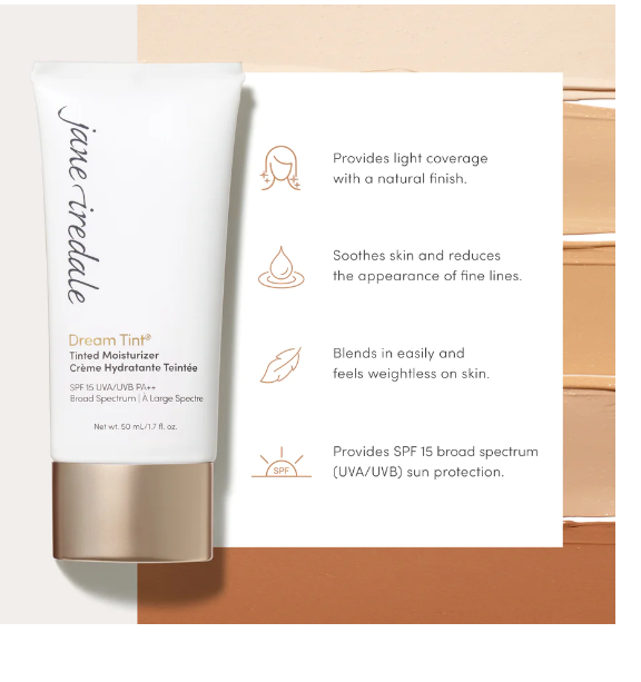 Jane Iredale Dream Tint Tinted Moisturizer SPF 15 - Gabrielle's Biloxi