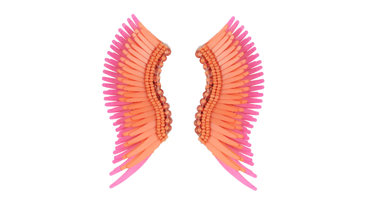 Mignonne Gavigan Midi Madeline Earrings - Peach/Neon Orange - Gabrielle's Biloxi