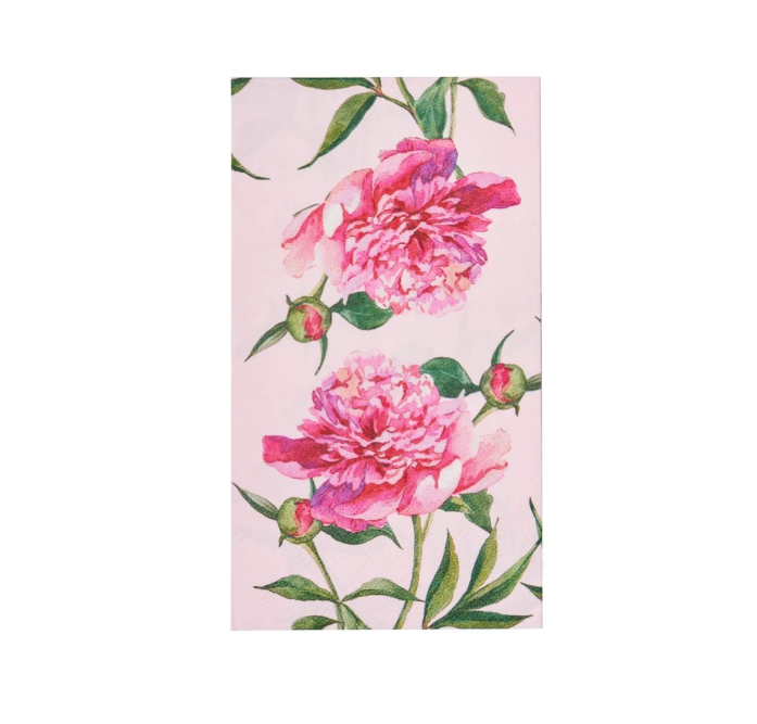 Guest Towel Pink Peonies - Gabrielle's Biloxi