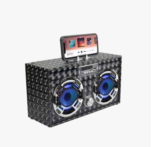 Black 3D Boombox - Bluetooth - Gabrielle's Biloxi