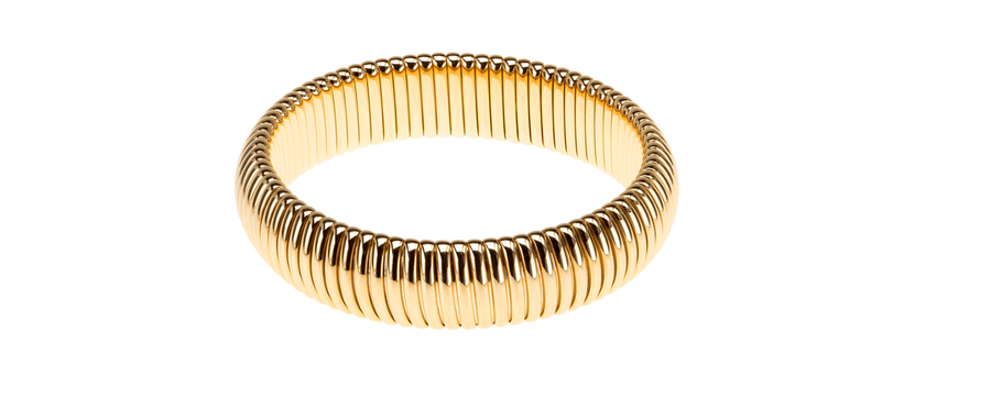 Janis Savitt Single 1/2" Cobra Bracelet - Gold - Gabrielle's Biloxi