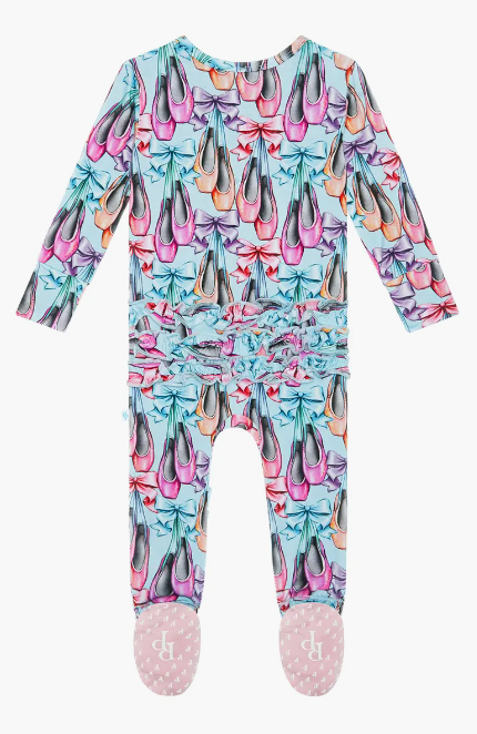 Posh Peanut Irina - Footie Ruffled Zippered One Piece - Gabrielle's Biloxi