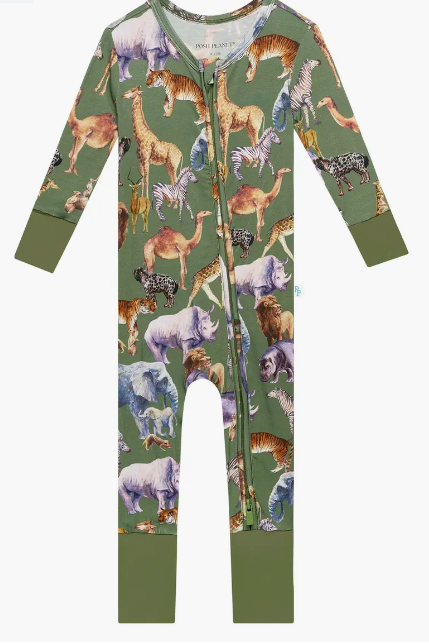 Posh Peanut Newborn Convertible One Piece - Safari - Gabrielle's Biloxi