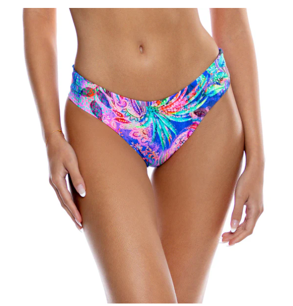 Luli Fama Seamless Full Ruched Back Bottom Jungle Fever - Multicolor - Gabrielle's Biloxi