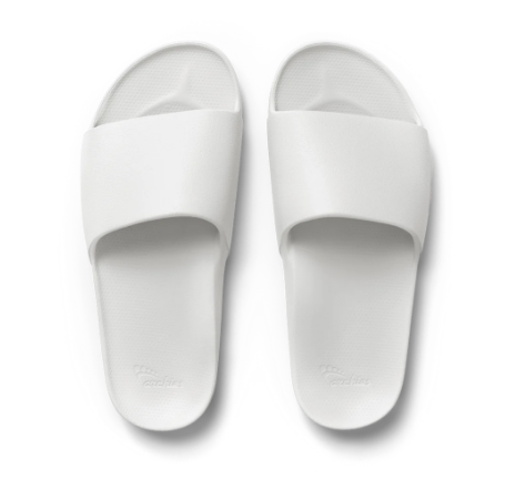 Archies Arch Support Slides - White - Gabrielle's Biloxi