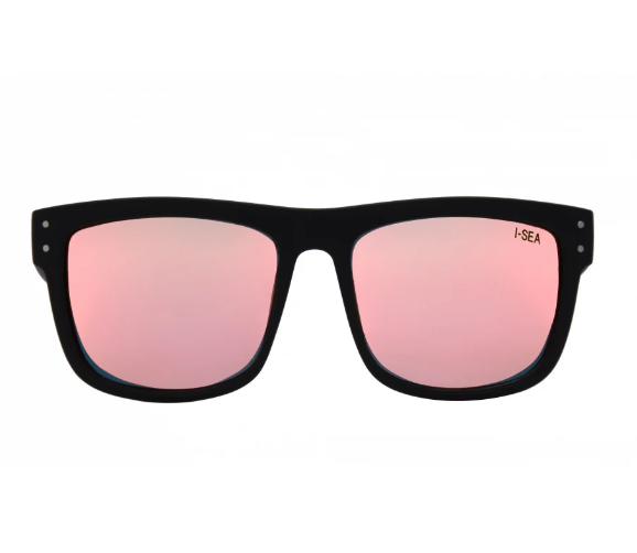 I-Sea V Lander Black Soft Touch Rubber/Rose Gold Polarized Lens - Gabrielle's Biloxi