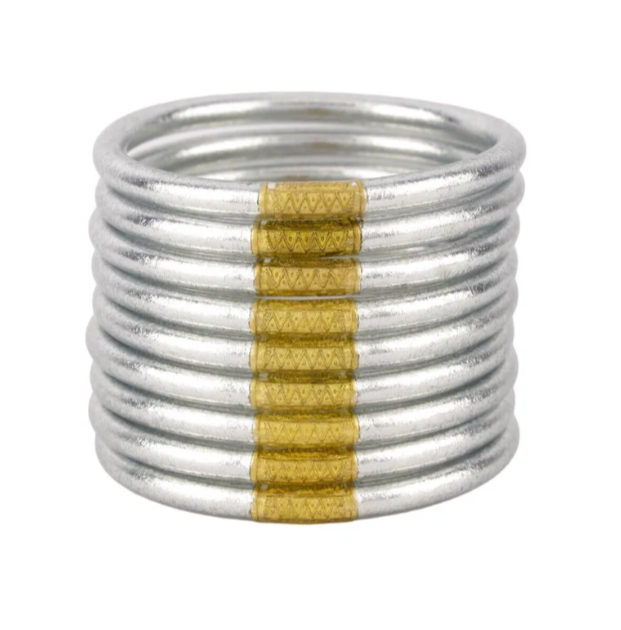 BuDhaGirl All Weather Bangles - Silver - Gabrielle's Biloxi
