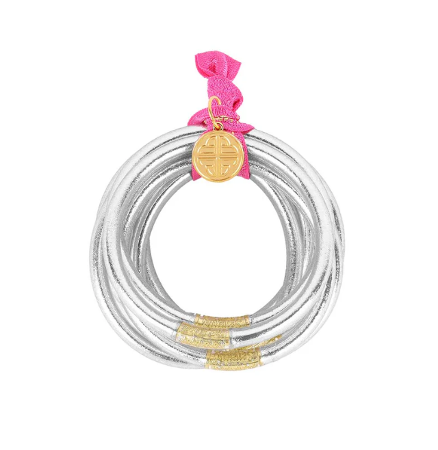 BuDhaGirl All Weather Bangles - Silver - Gabrielle's Biloxi