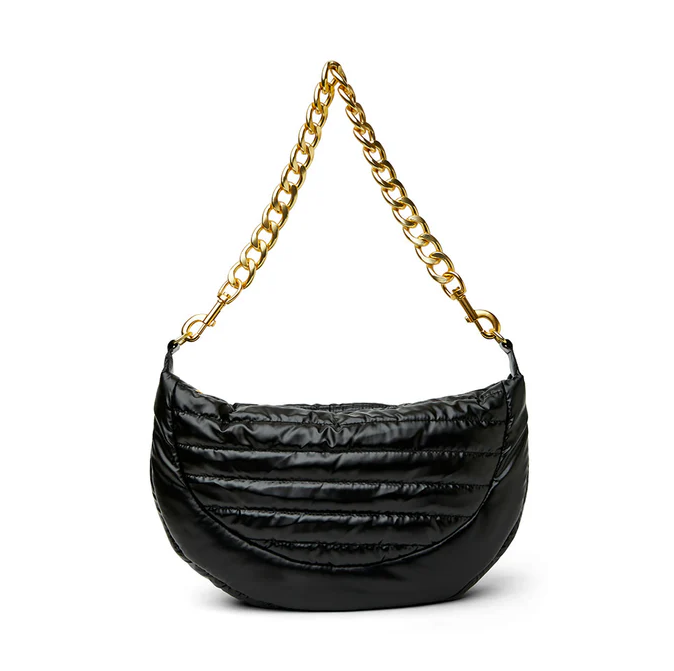 Think Royln Elton Hobo Cross Body (Gold Chain) - Pearl Black - Gabrielle's Biloxi