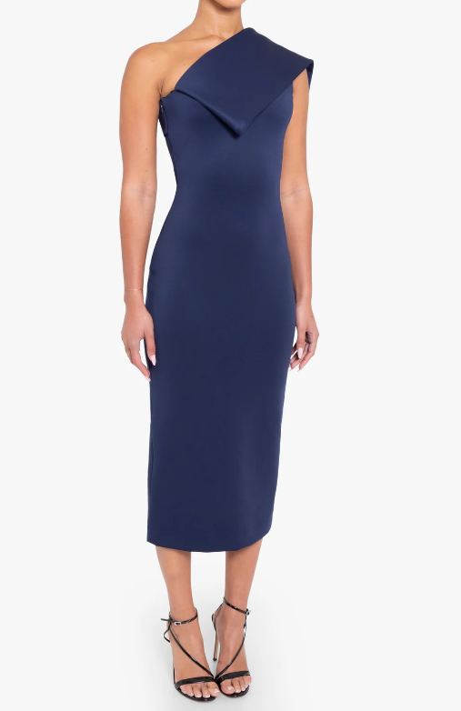 Black Halo Dolores Cocktail Midi - Pacific Blue - Gabrielle's Biloxi