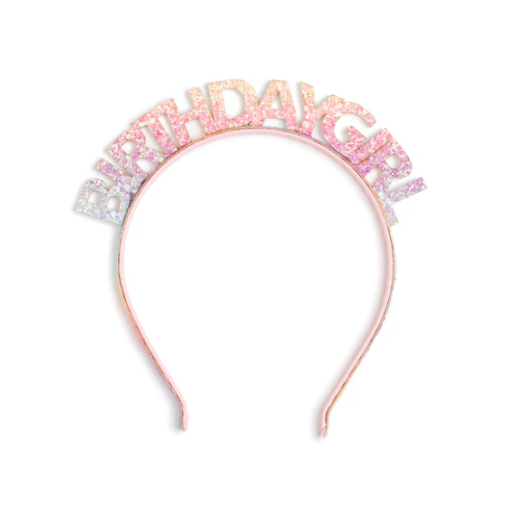 Pastel Rainbow Birthday Girl Headband - Gabrielle's Biloxi