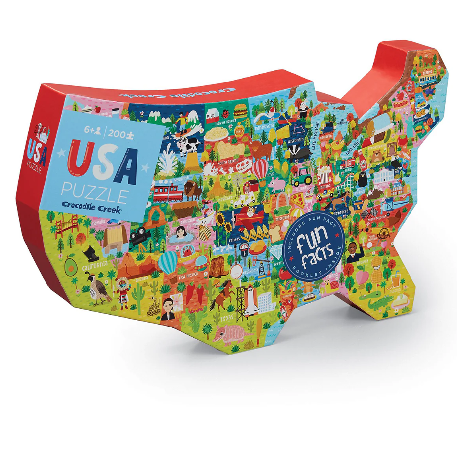 Puzzle/USA Shaped Box - 200 pc - Gabrielle's Biloxi