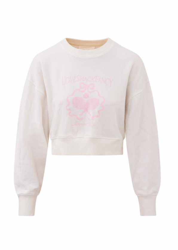 Love Shack Fancy Aneria Pullover - White - Gabrielle's Biloxi