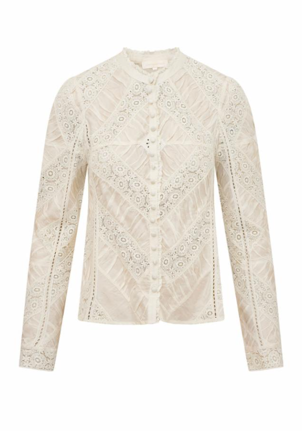 Love Shack Fancy Isaline Top - Off White - Gabrielle's Biloxi